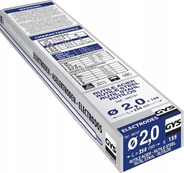 Elektroda Gys rutilová fi2,0 mm 350 mm 155ks