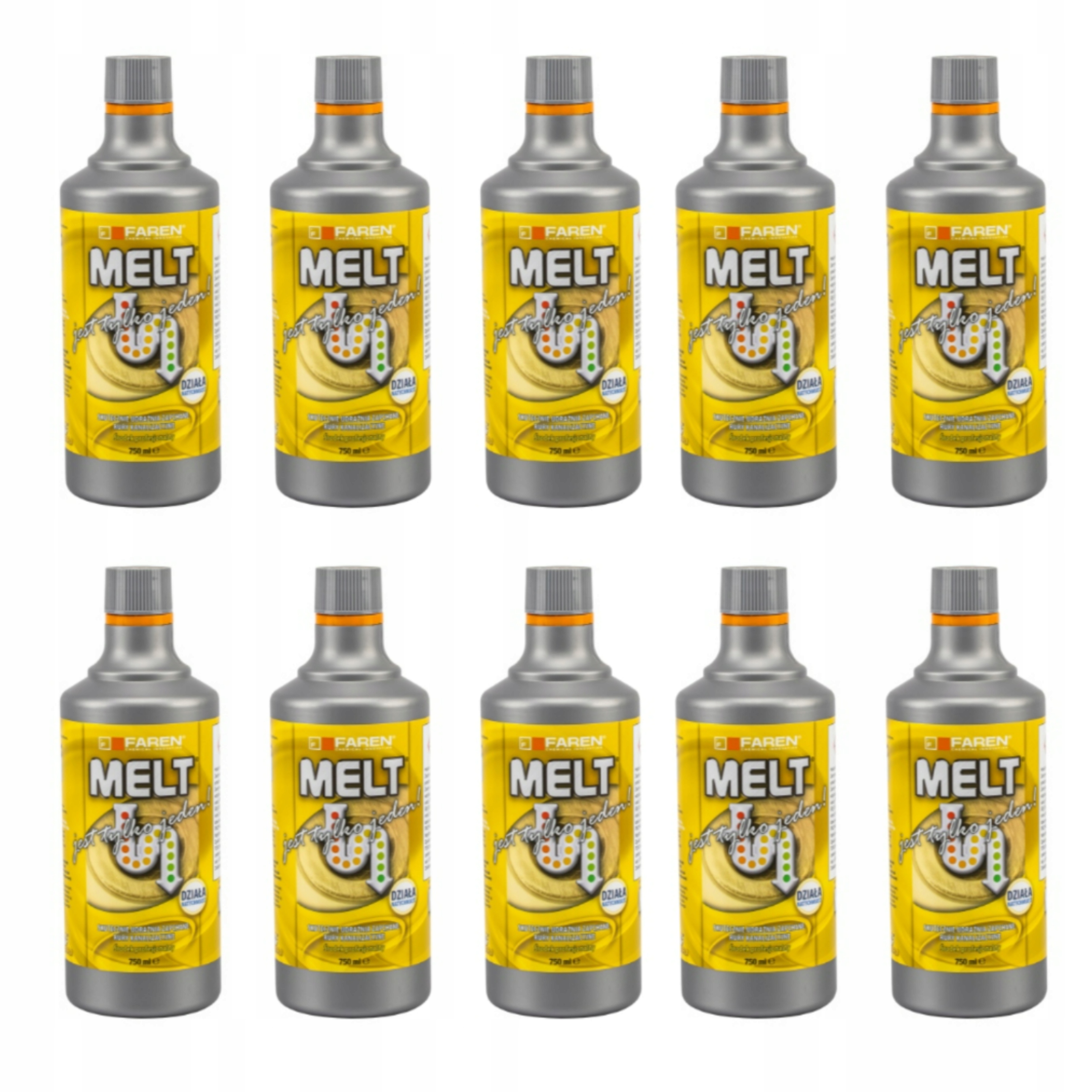 Melt Środek Do Udrażniania Rur Kanalizacyjnych Syfonów Preparat 12x750ML