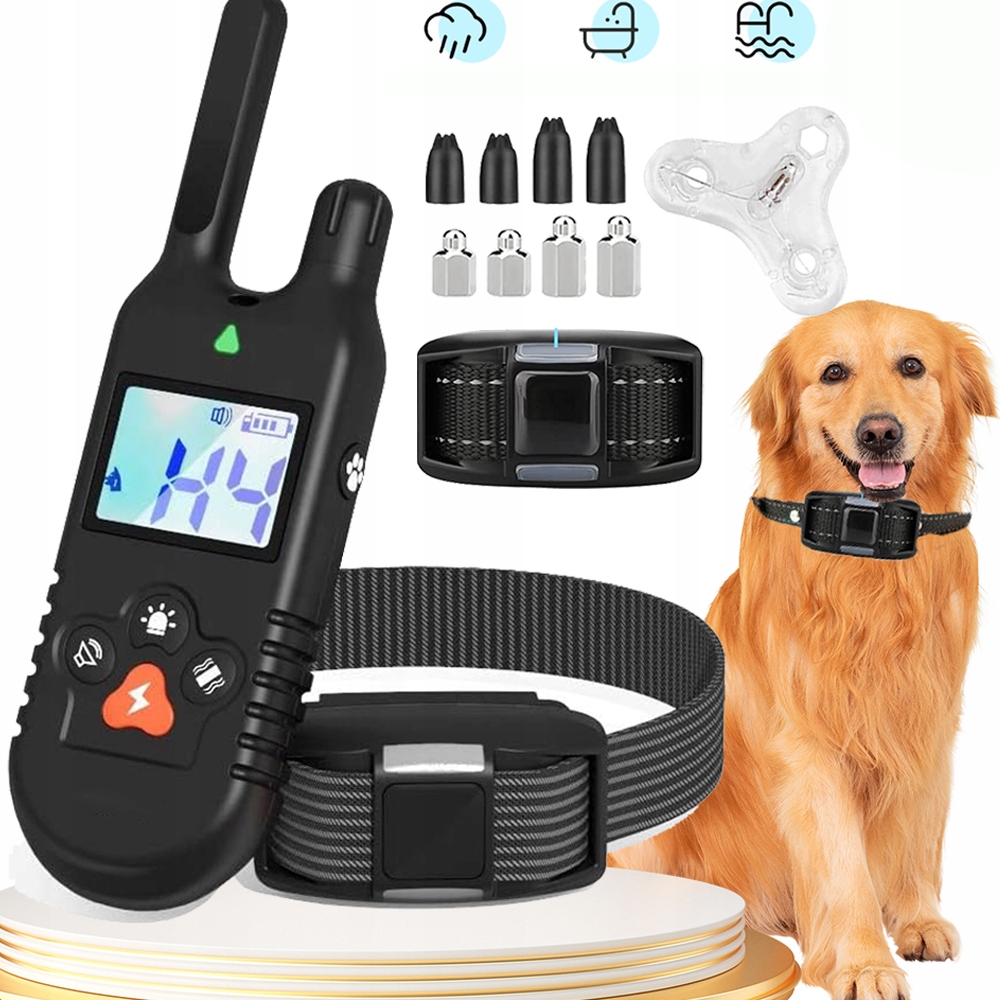 Levně Bezdrátový Obojek Pro Psa, Velký Displej, Bezpečné Zamykání Kláves