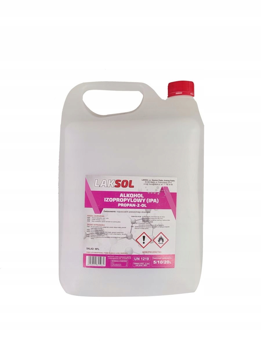 

Alkohol Izopropylowy Izopropanol Ipa 99 % 5L