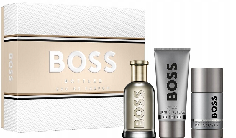Hugo Boss Bottled 100ml Woda Perfumowana+75ml Dezodorant+100ml Żel Zestaw