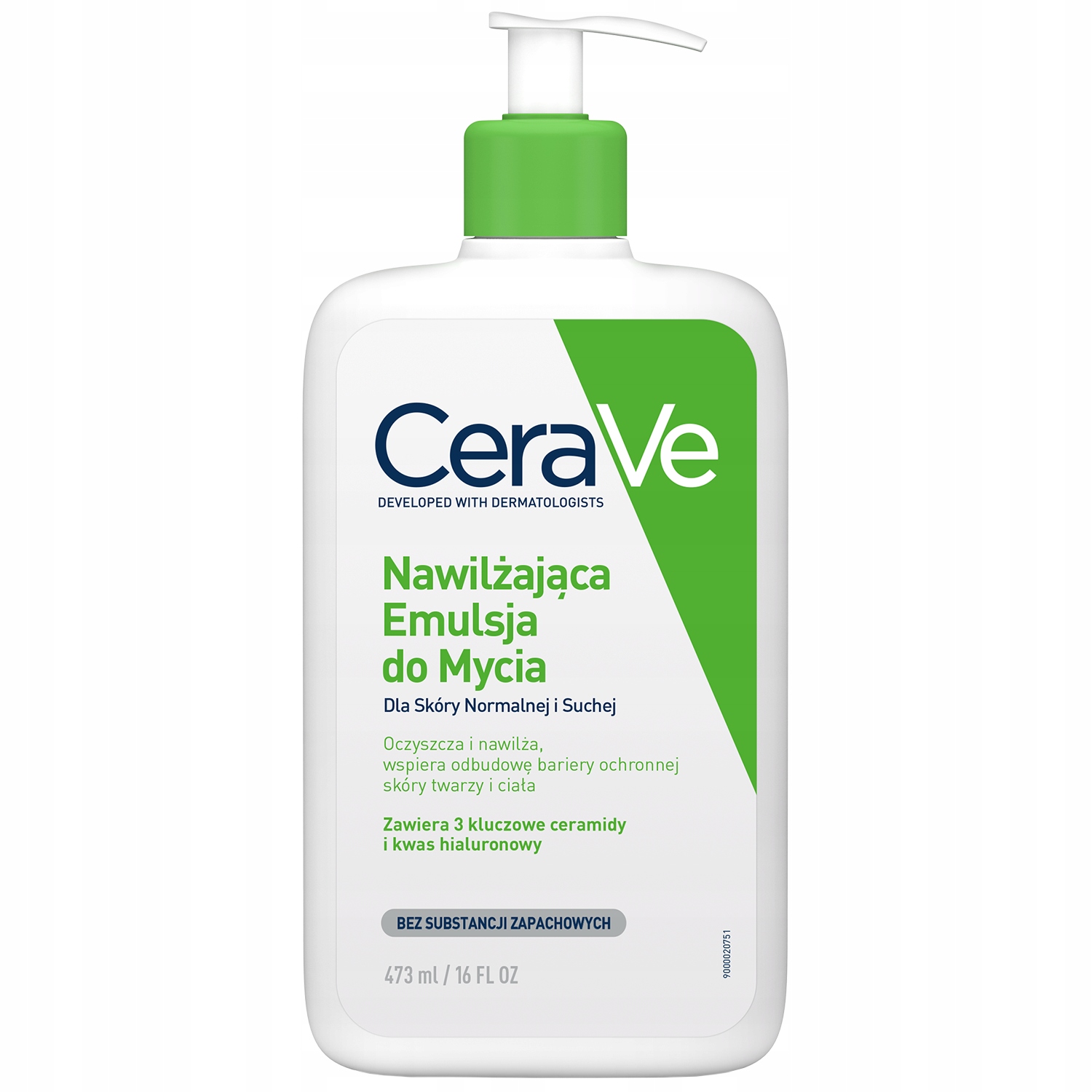 CeraVe Nawilżająca Emulsja do mycia cera normalna i sucha 473 ml