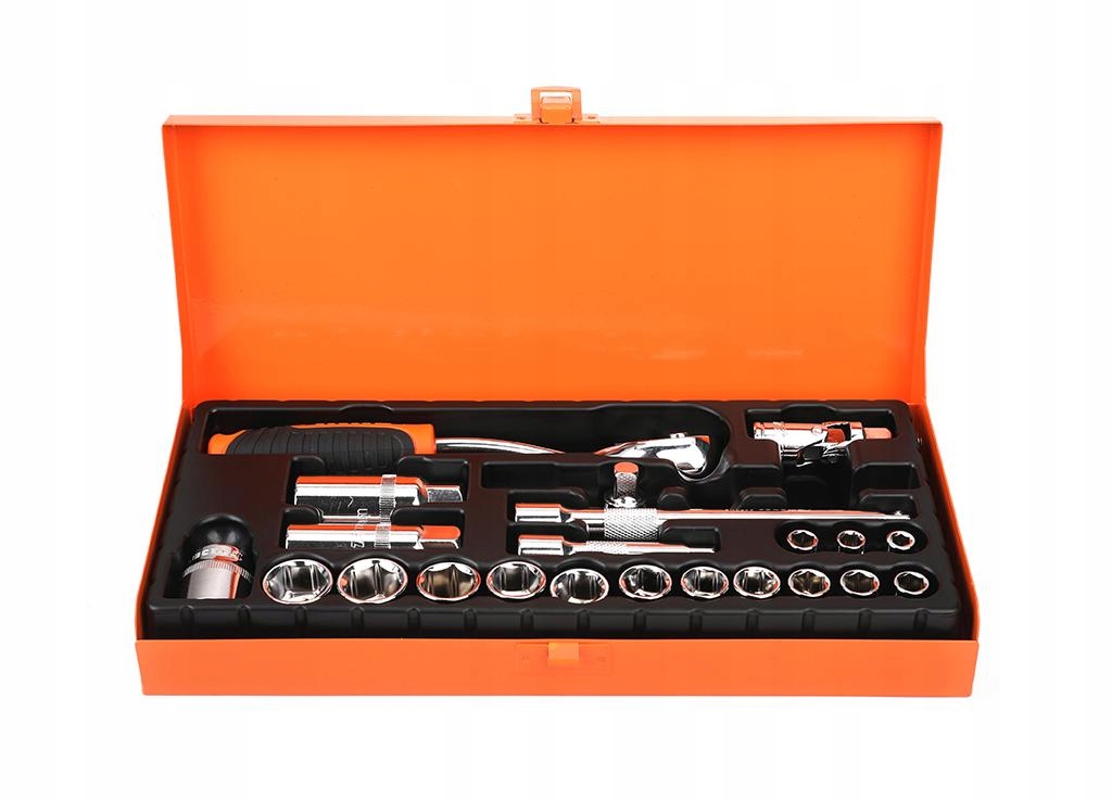 Zestaw kluczy nasadowych 3/8" (22 el) TEGER