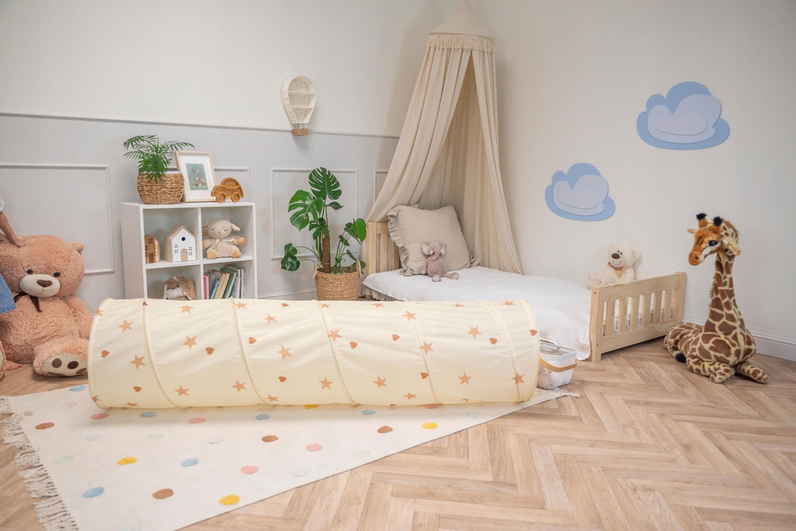 Selonis TT-100X Namiot TUNEL do zabawy Dla Dzieci składany beżowy pusty Rodzaj tunel