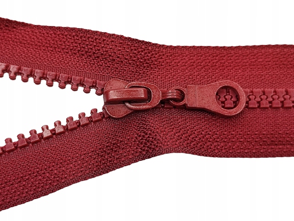 Zamek rozdzielczy 5 kostkowy 75 cm bordowy