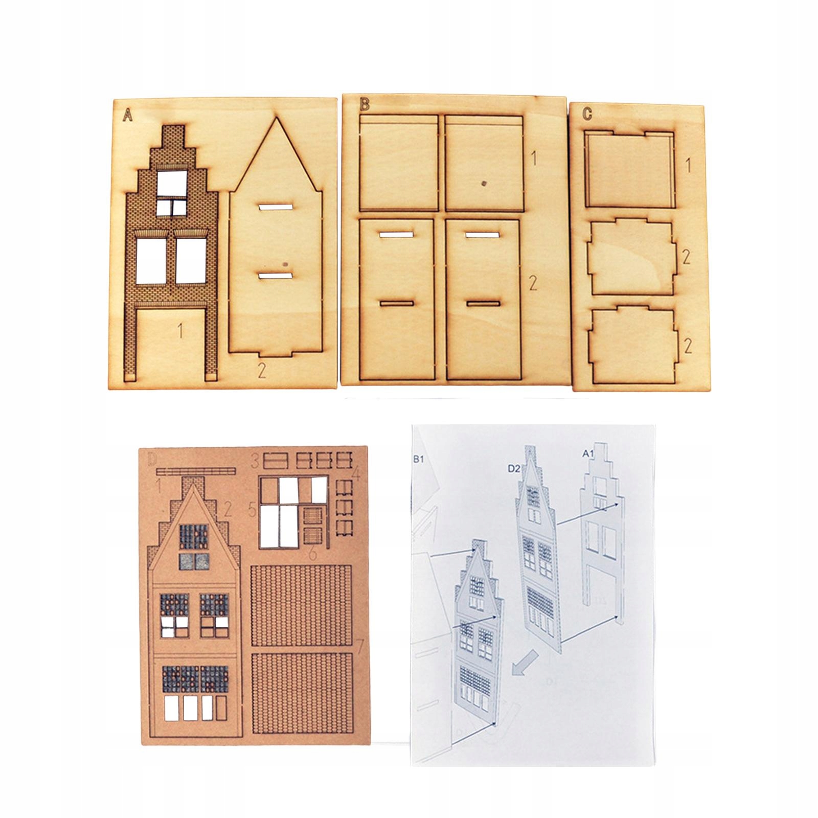 1:87 Building Model Puzzles Toy for Railroad