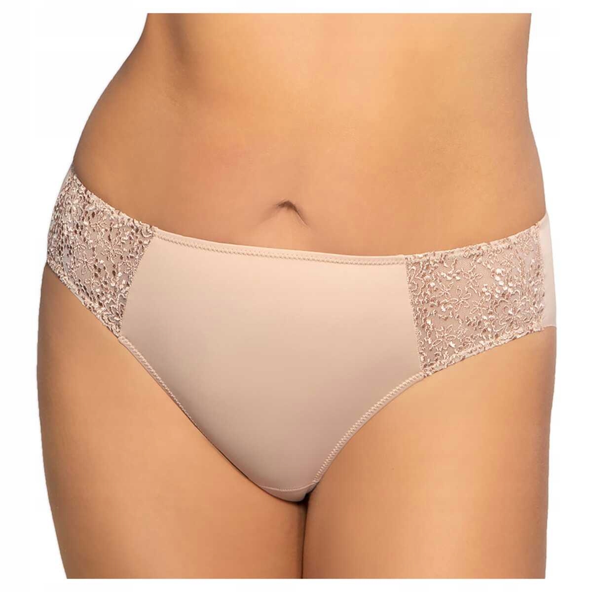 Corin Kalhotky dámské elegantní kalhotky s výšivkou Gisele 02725 béžové M