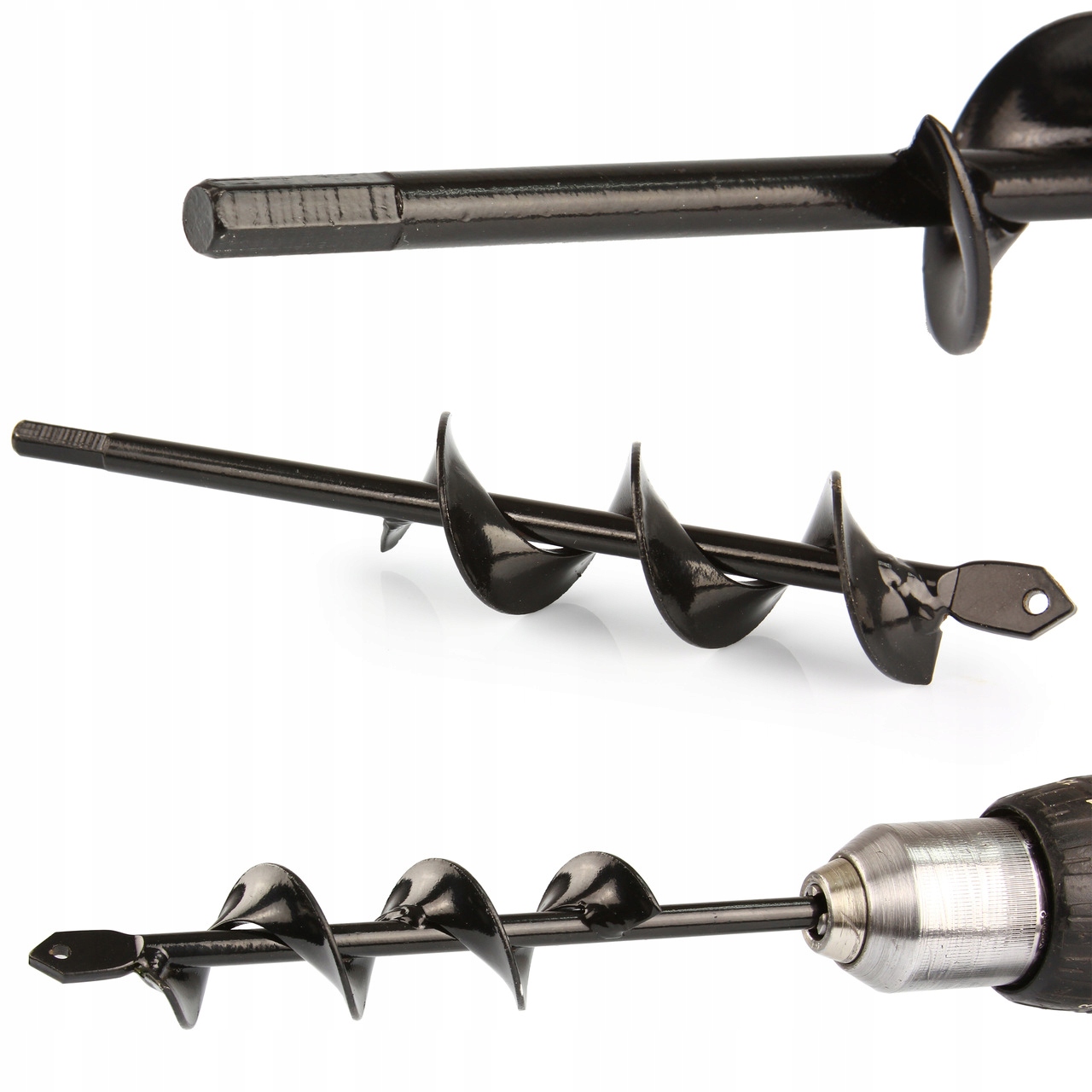 ŚWIDER WIERTŁO WIERTNICA GLEBOWA DO ZIEMI SADZENIA NA WIERTARKĘ 4 CM 22 CM