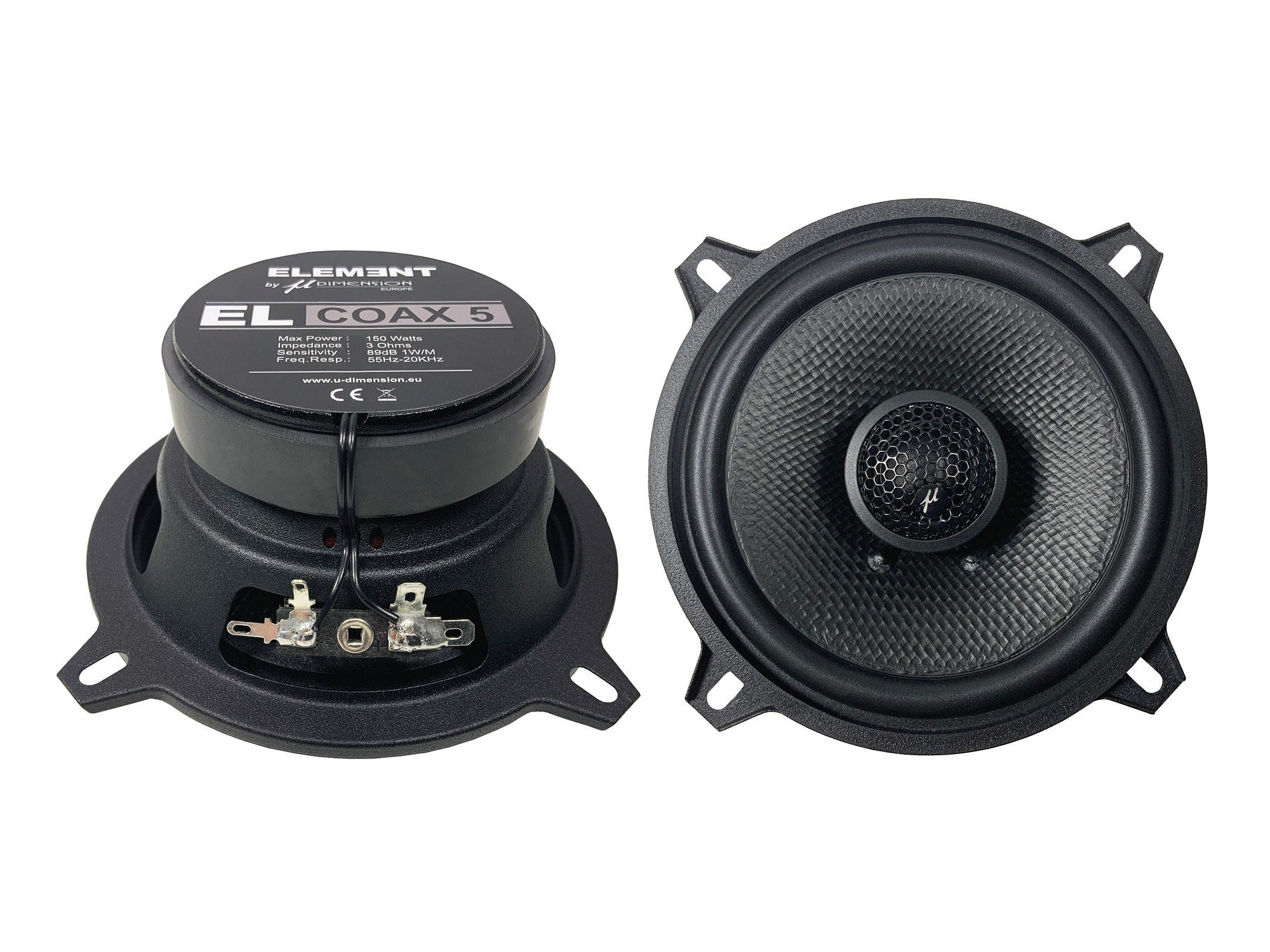 u-Dimension El Coax 5 MK3 2pásmové reproduktory do auta 13 cm 3 ohm Pod Rádio