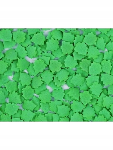 Levně udanewypieki Cukrový Posyp Vánoce zelené vánoční stromky 20 g