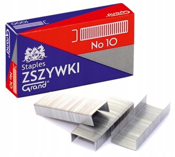 

Grand Zszywki no.10 Pudełko 1000 szt Ocynkowa