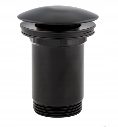 OMNIRES Korek klik-klak umywalkowy CZARNY MAT A706BL