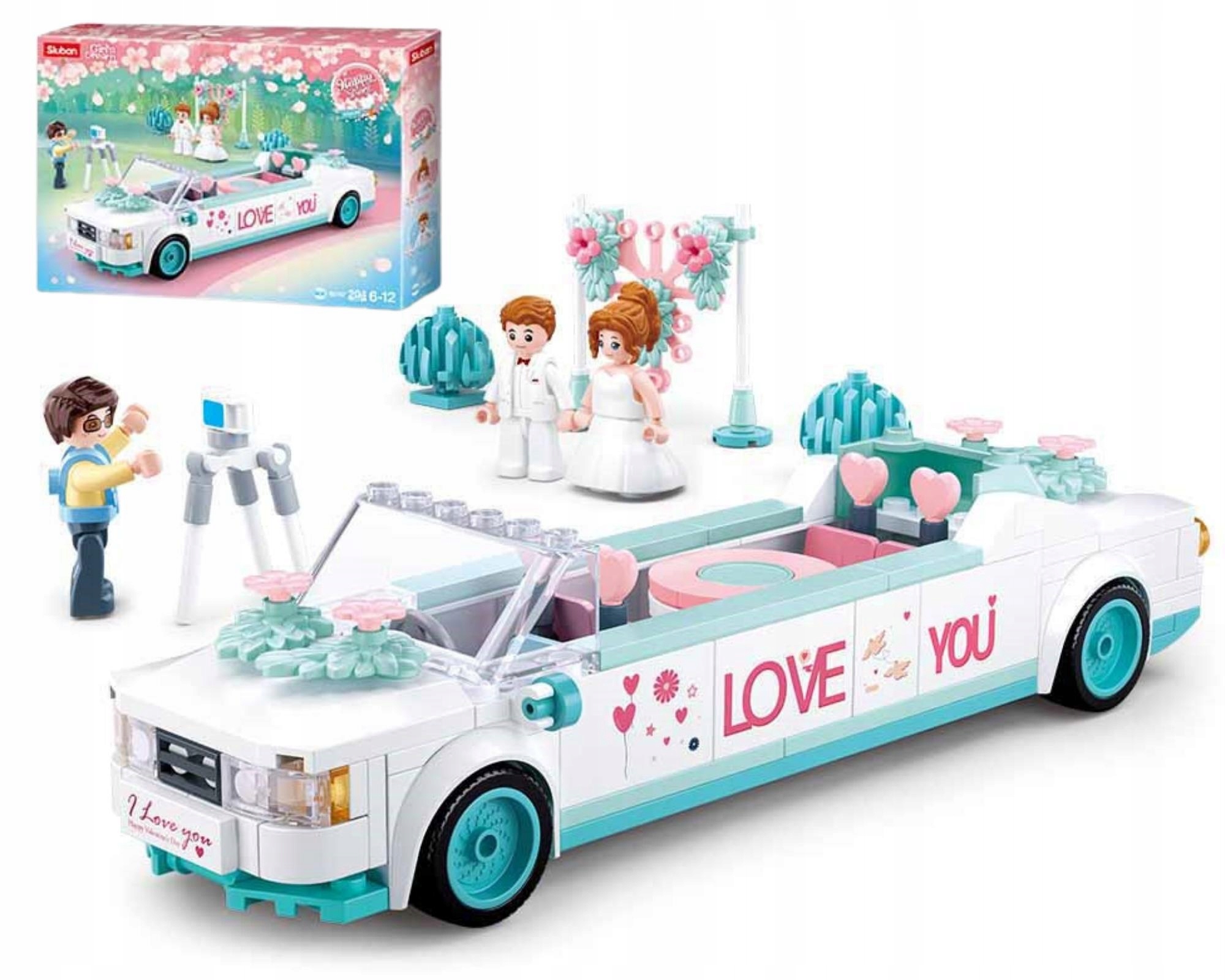 KLOCKI SLUBAN LIMUZYNA ŚLUBNA FRIENDS GIRLS DREAM