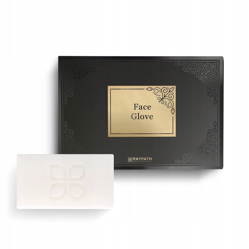 Raypath Face Glove Mydło Białe Zestaw Pielęgnacyjny Nanosrebro Demakijaż