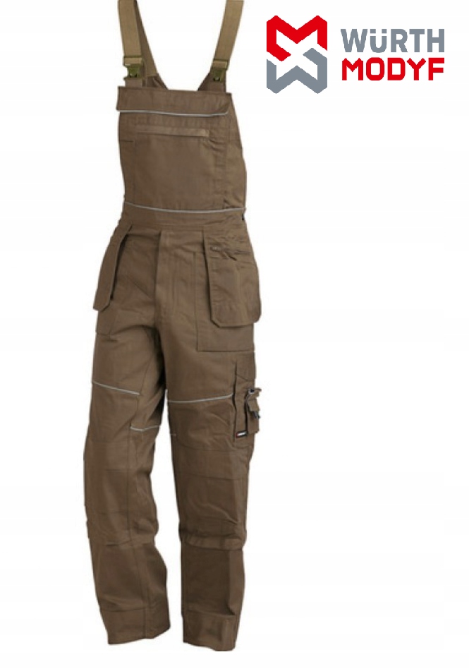 Spodnie Ogrodniczki Monterskie Wurth Modyf Starline Olive 106