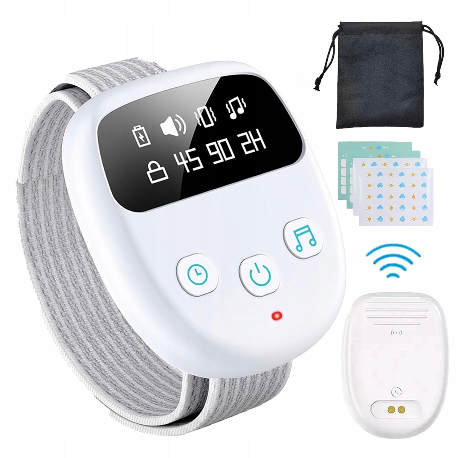 Alarm Wybudzeniowy Moczenie Nocne Czujnik Bezprzewodowy Dla Dzieci Seniora