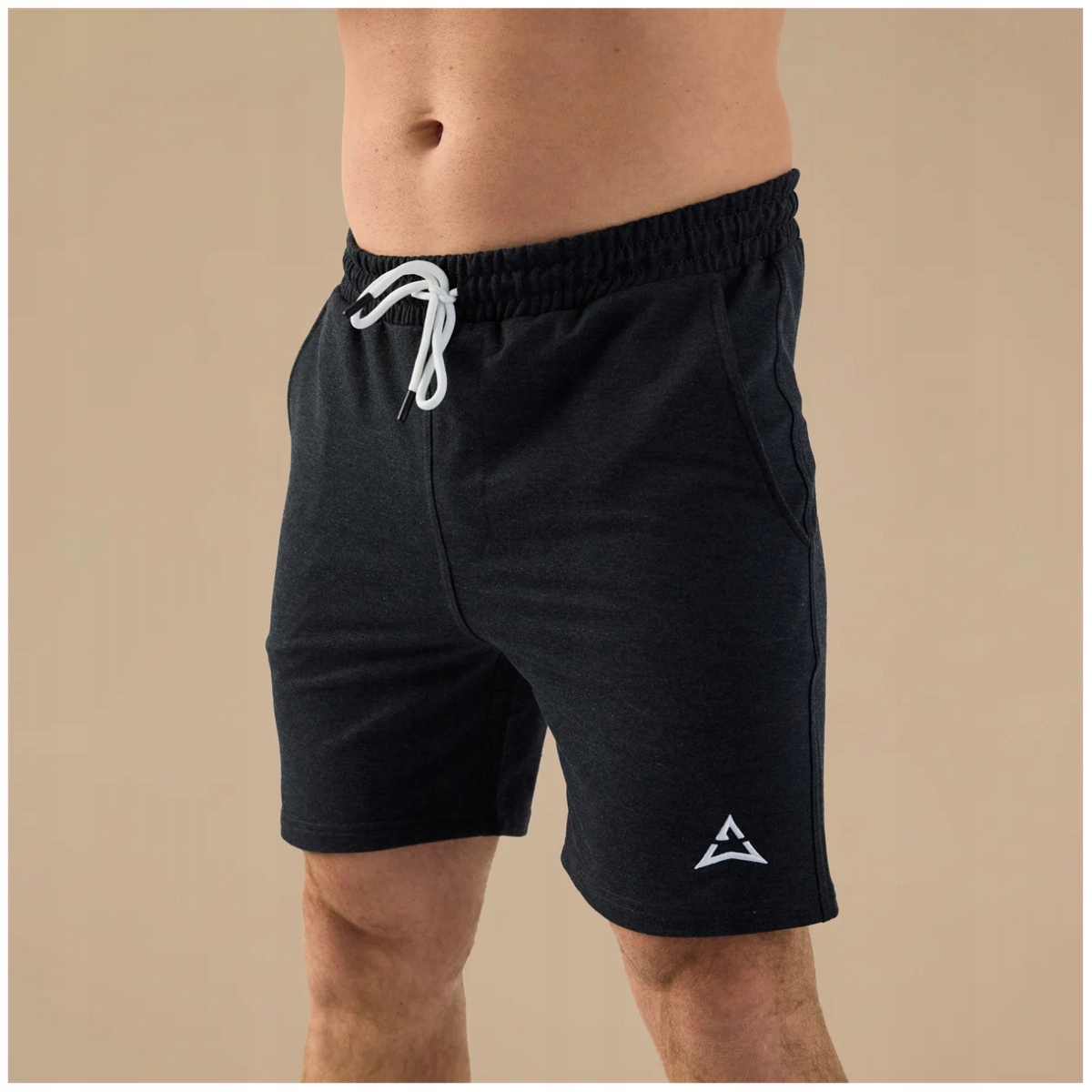 Allwear Spodenki Basic Krótkie Męskie Grafitowe XL Siłownia Szybkoschnące