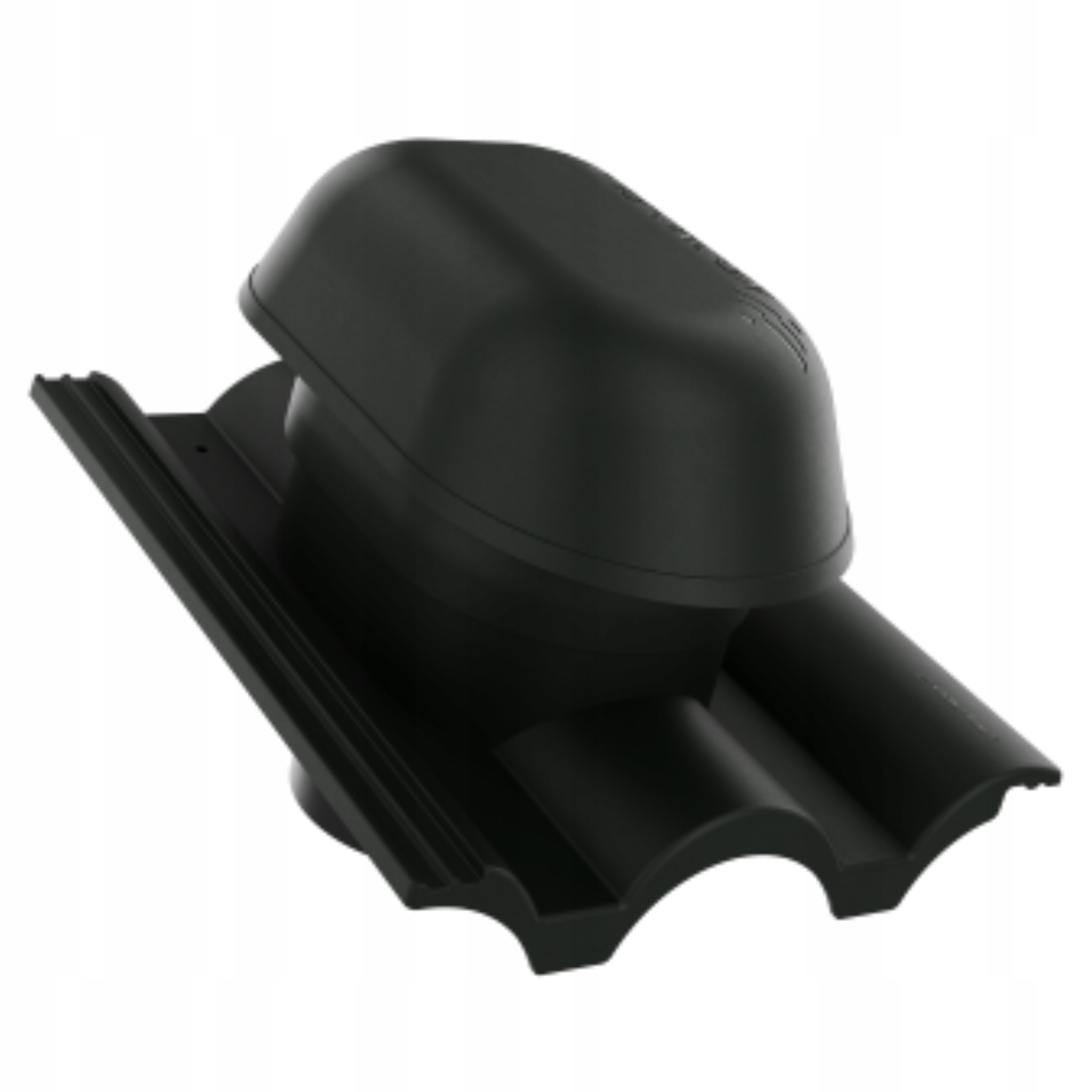 Sanitární větrací krb fi125 Braas Grecka Tmavý Grafit