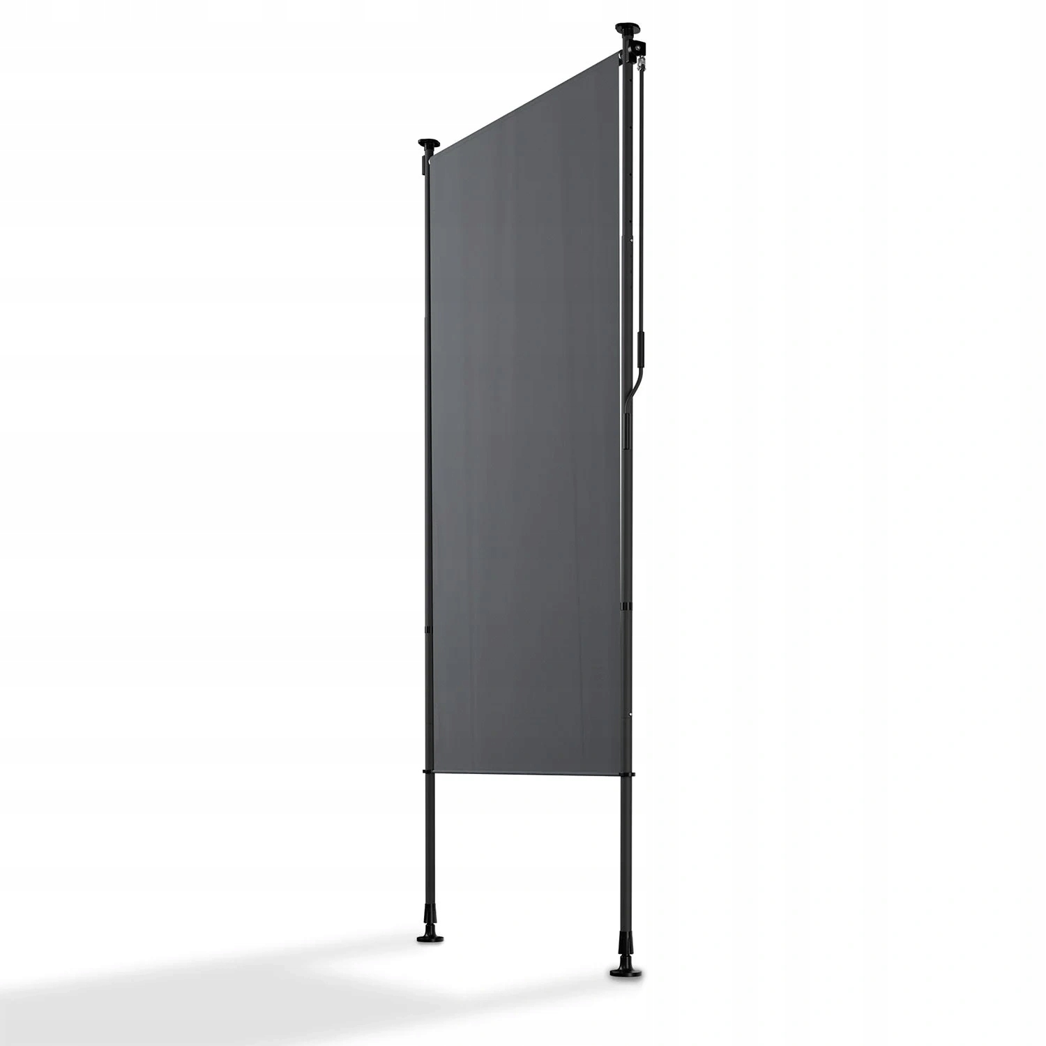 Markiza Pionowa 100x310 CM Rozporowa Balkonowa Tarasowa Roleta Antracytowa