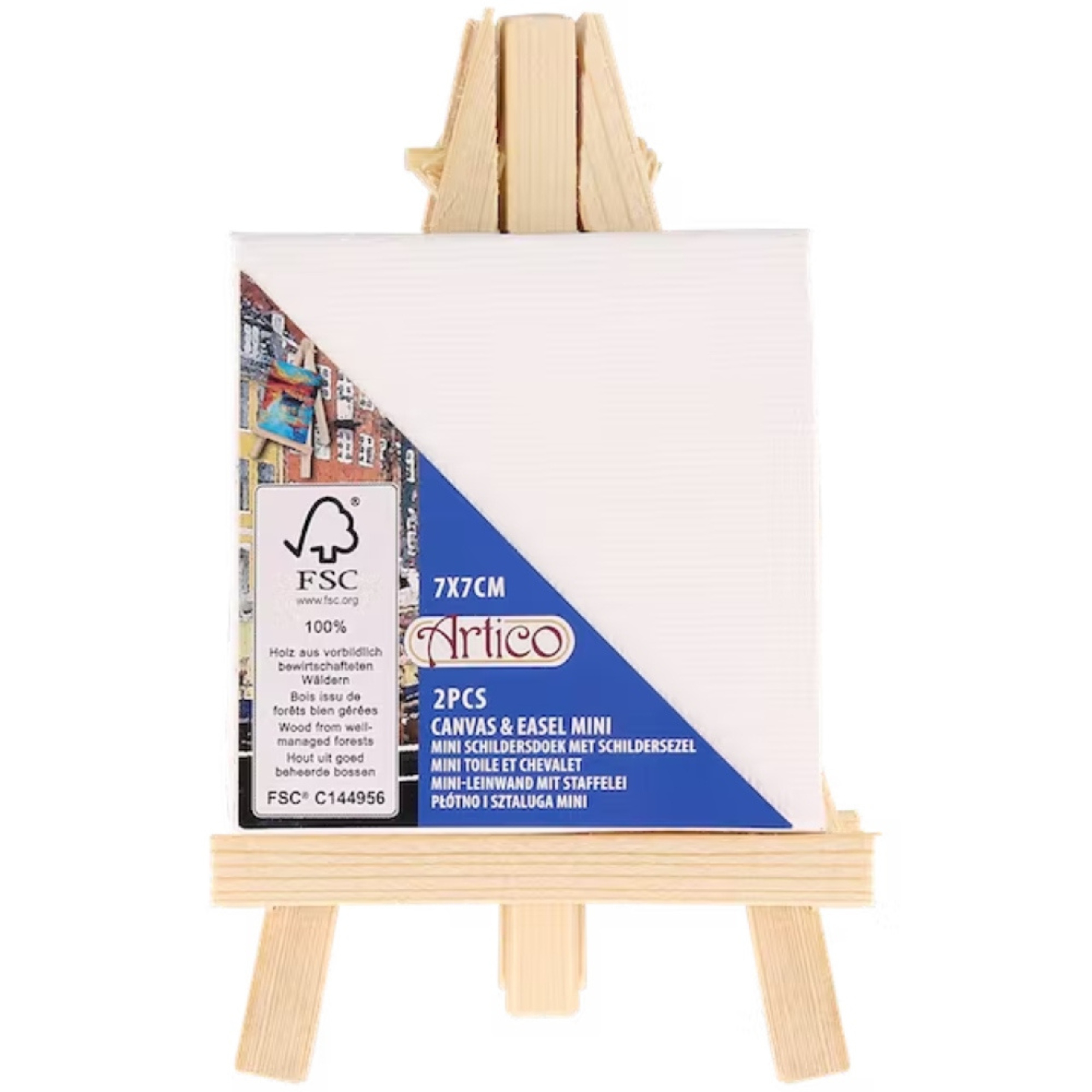 8x MAŁA SZTALUGA + 8x MINI PŁÓTNO MALARSKIE 7x7cm Marka inna