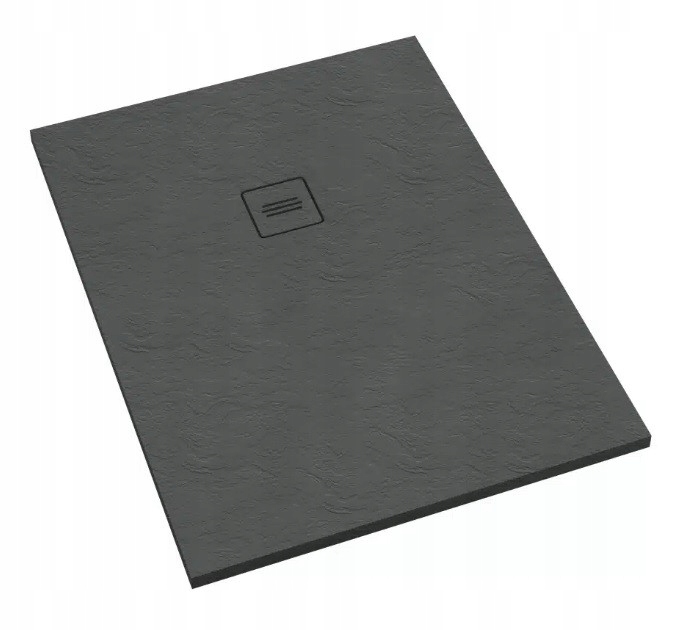 Brodzik prostokątny Protos Grey Stone 70x90 Schedline szary