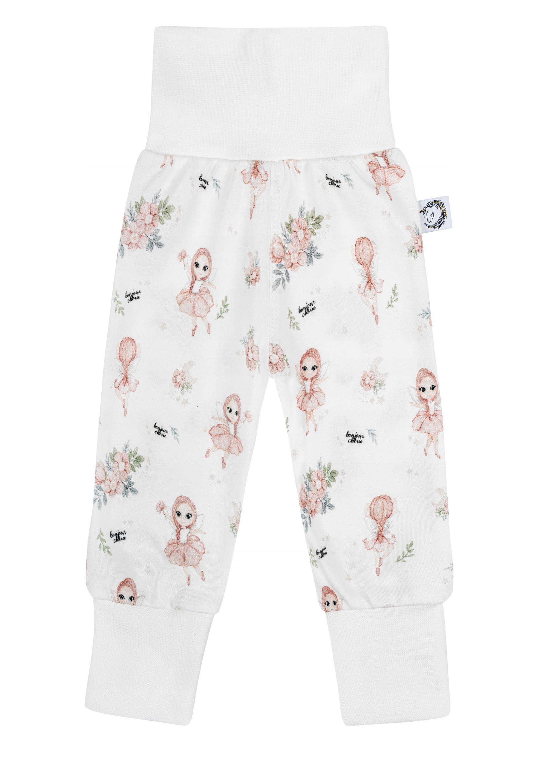 Półśpiochy bez stópek, spodenki dla niemowlaka 50cm Wrózki BonjourCherie