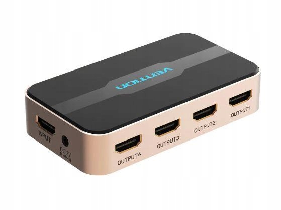 Vention Rozdzielacz Hdmi Splitter 1 wejście x 4 wyjść 4K@30Hz ACCG0-EU