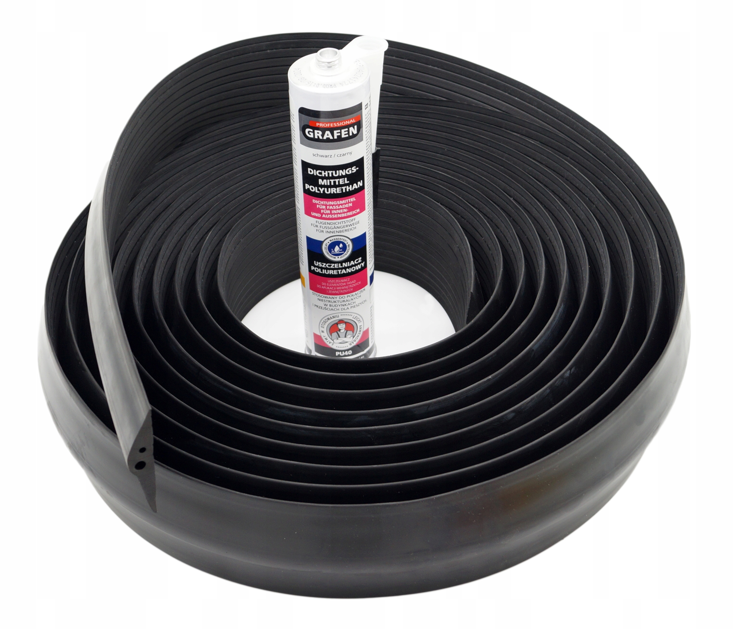 Tesnenie garážovej brány prah 9 m montážne lepidlo (dĺžka 9,20 m) produkt Pl