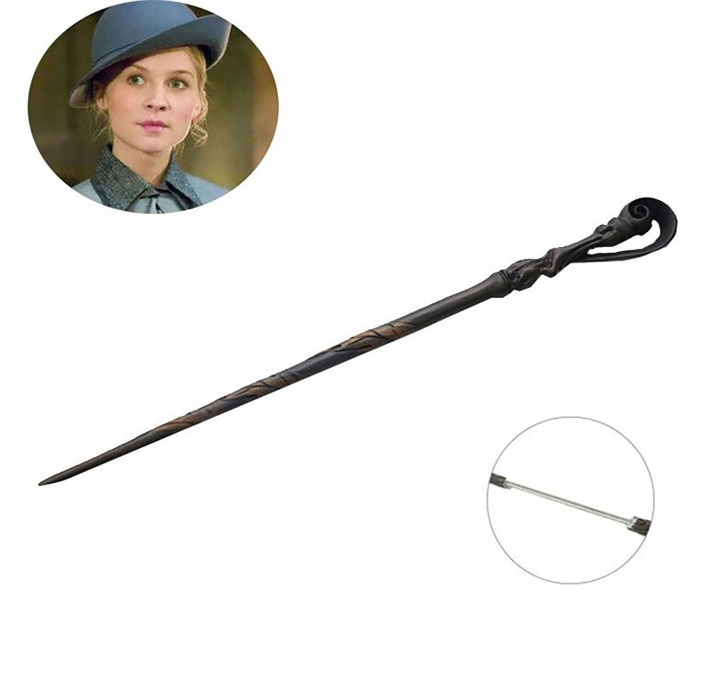 MAGICZKA RÓŻDŻKA FLEUR DELACOUR HARRY POTTER METALOWY RDZEŃ NOWOŚĆ