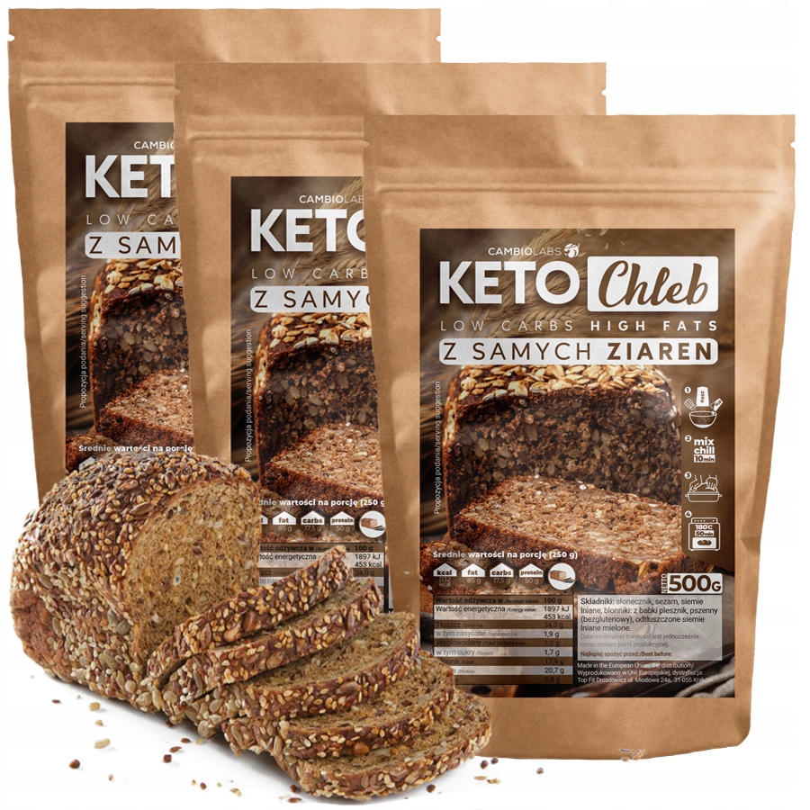 3x Chleb Keto Sada na bochníky