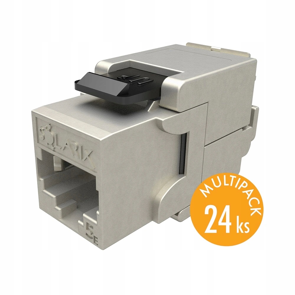Multipack 24 ks samořezný keystone Solarix CAT5E Stp SXKJ-5E-STP-BK-SA