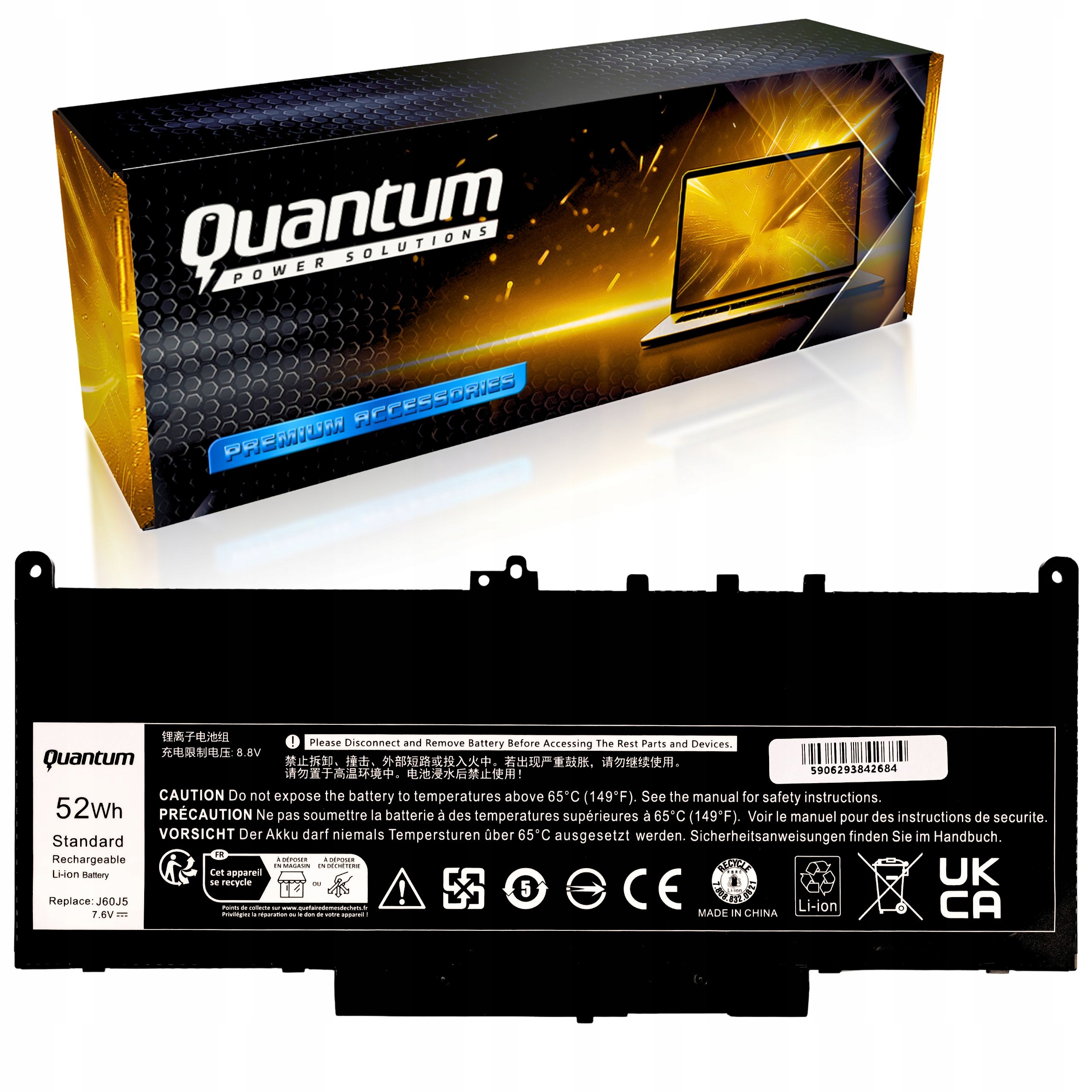 Baterie J60J5 J6OJ5 MC34Y 242WD pro notebook Dell Latitude E7270 E7470