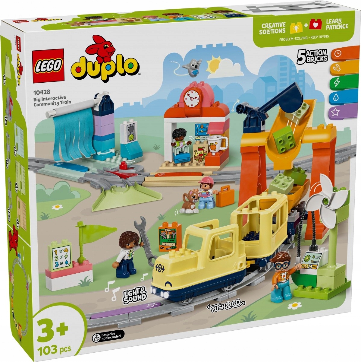 Lego Stavebnice Duplo 10428 Velký interaktivní městský vlak