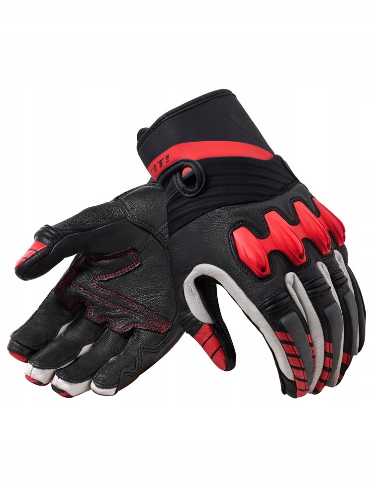 Rev'it Energy Black/Red Krátke revit rukavice