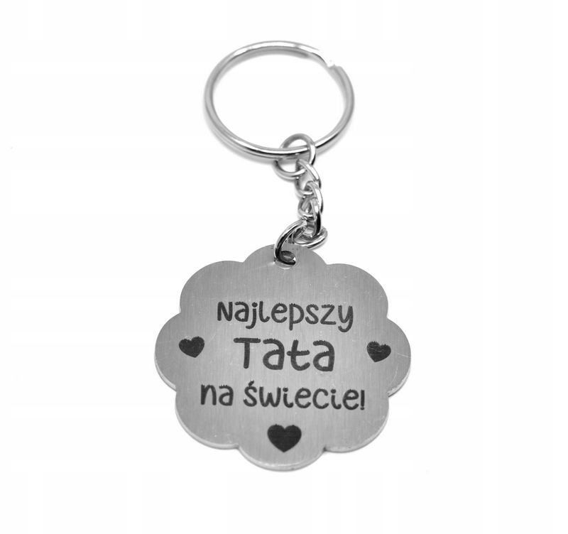 

Brelok Na Dzień Taty Ojca Mamy Matki Stal grawer