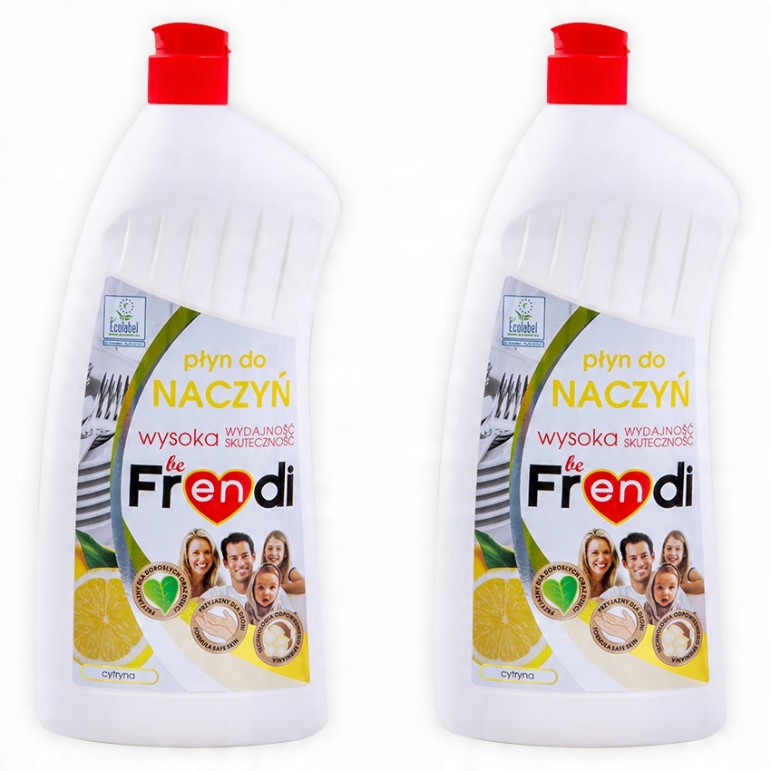 

BeFrendi Eco Płyn do naczyń 2 x 1L cytryna
