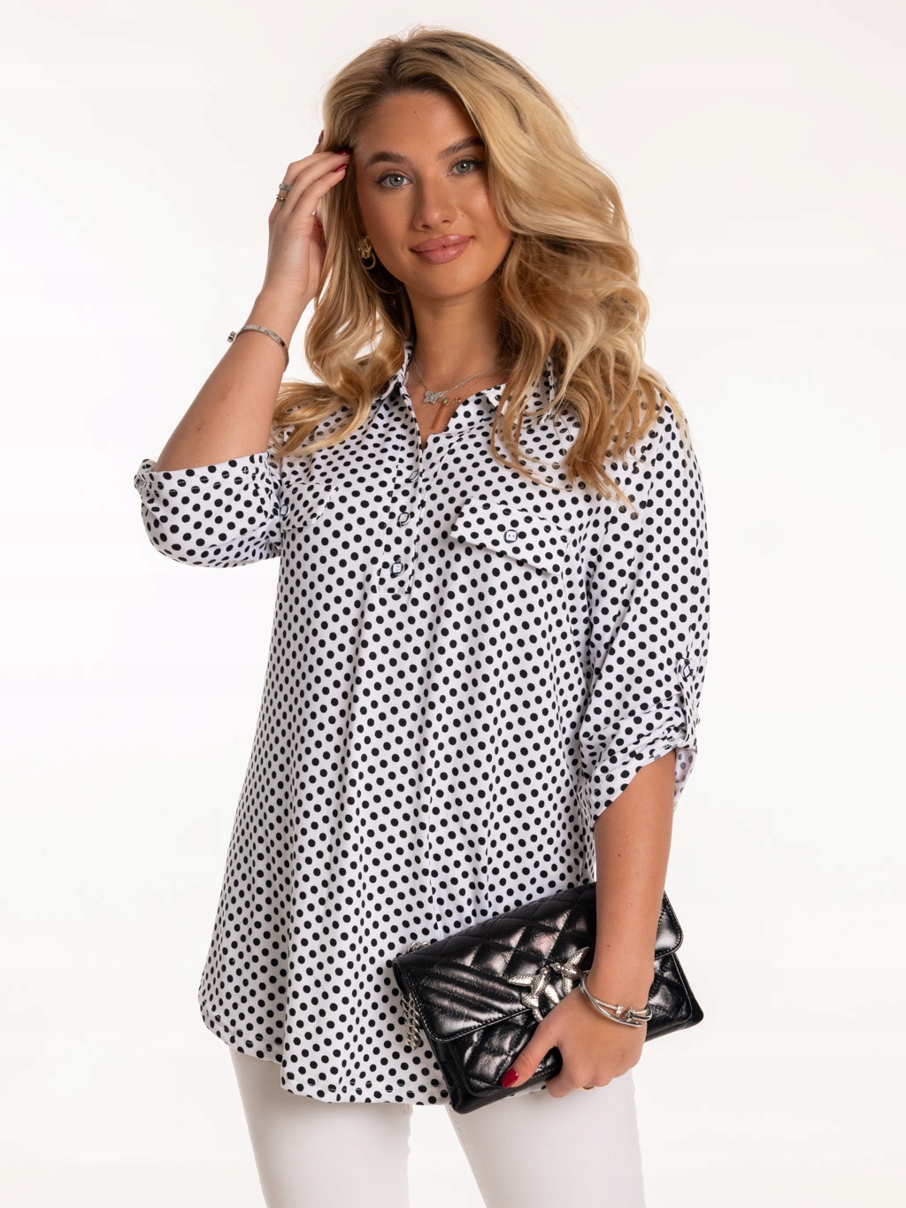 Modna Kobieca Wygodna BLUZKA Koszula Damska Dużo Kolorów Rozmiarów Fason prosty