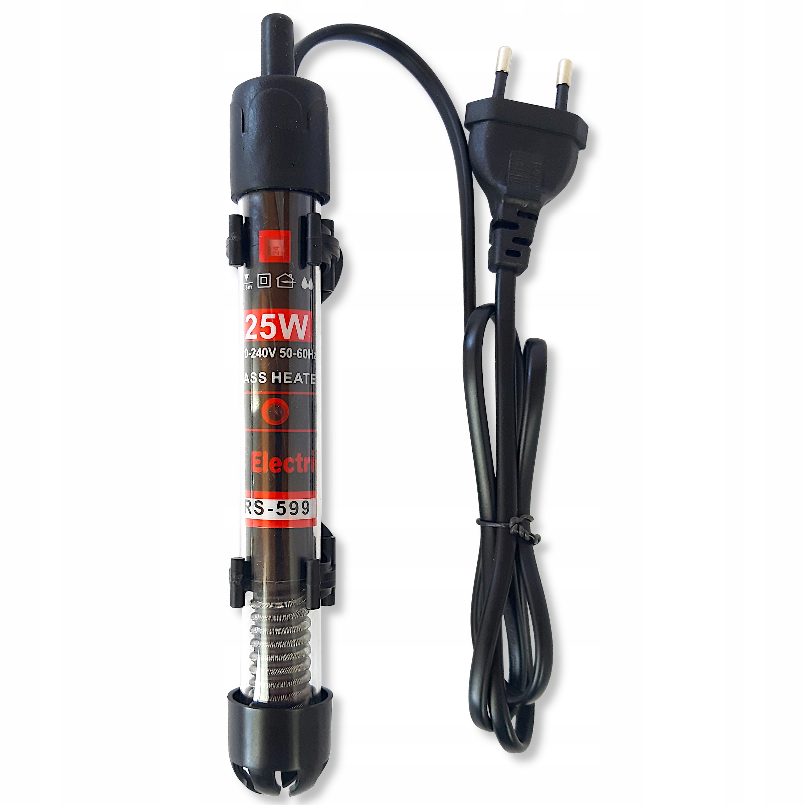 GRZAŁKA DO AKWARIUM Z TERMOSTATEM REGULACJA 25 W RS