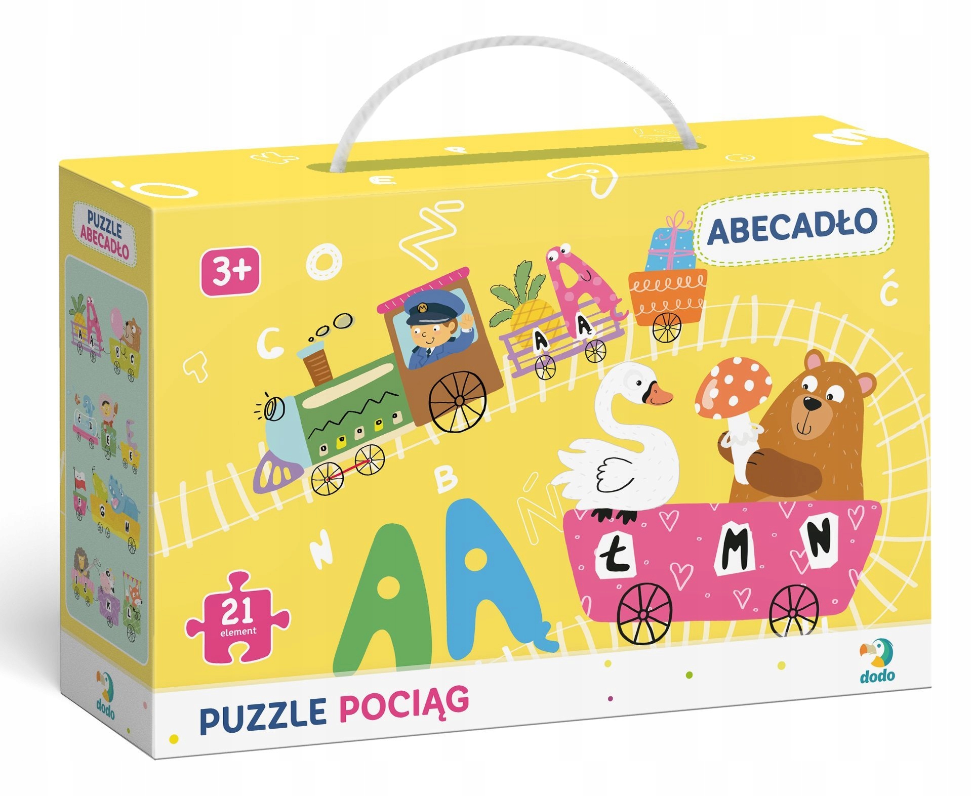 

Abecadł, Pociąg - Puzzle edukacyjne 21 El - Dodo