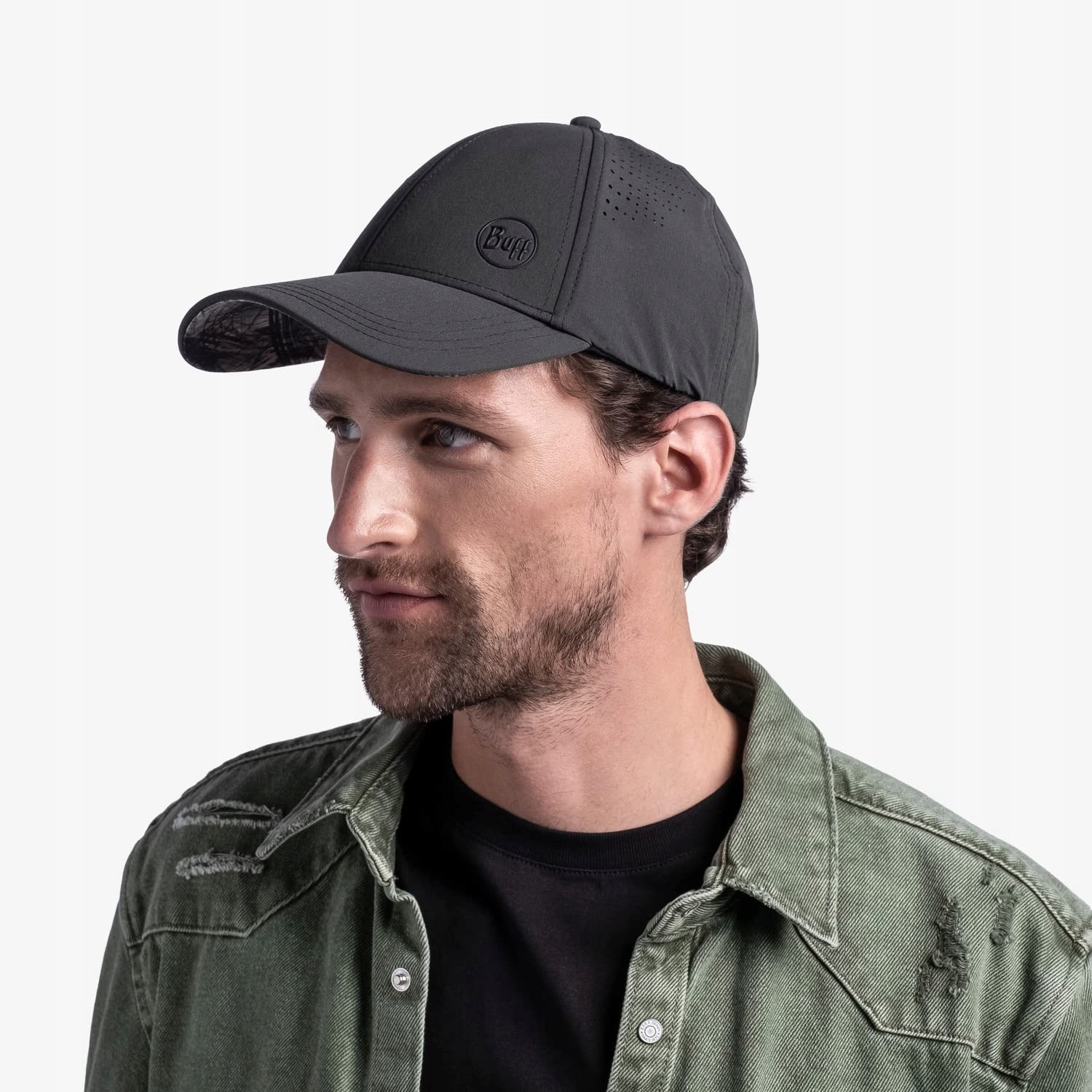 Buff Unisex Trek Cap Hashtag Moss Green Rozmiar S/M