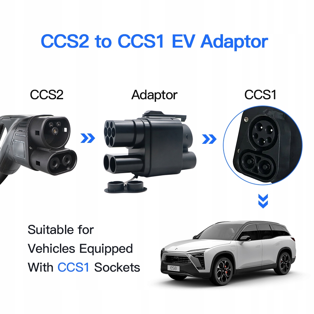 ADAPTER CCS2 do CCS1, DC/AC 200KW, 250A Liczba gniazd 1