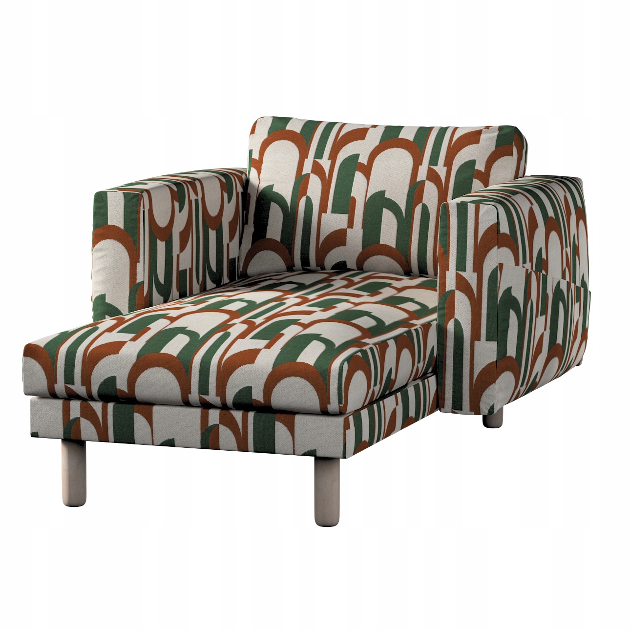 Potah na lenoška Norsborg s područkami Ikea zelený