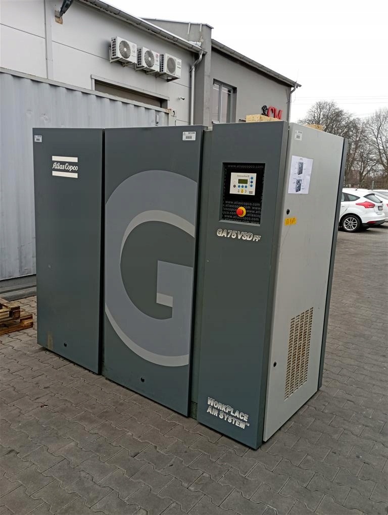 Sprężarka śrubowa ATLAS COPCO GA75 VSDFF 75kW 14m³ S013368 Marka Atlas Copco