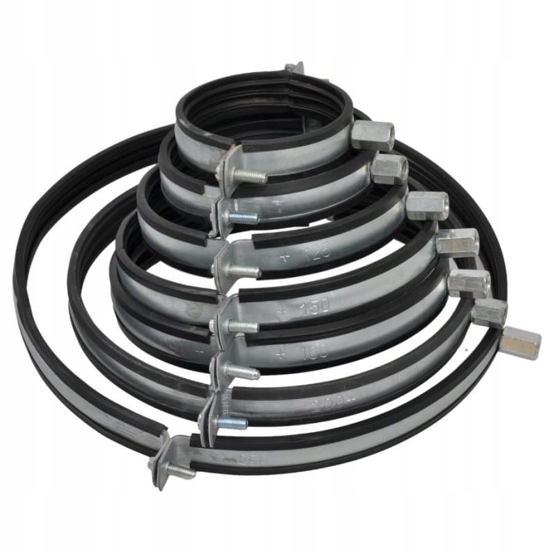 Objímka s tlumičem fi 315 pro spiro trubky, sada 10 kusů