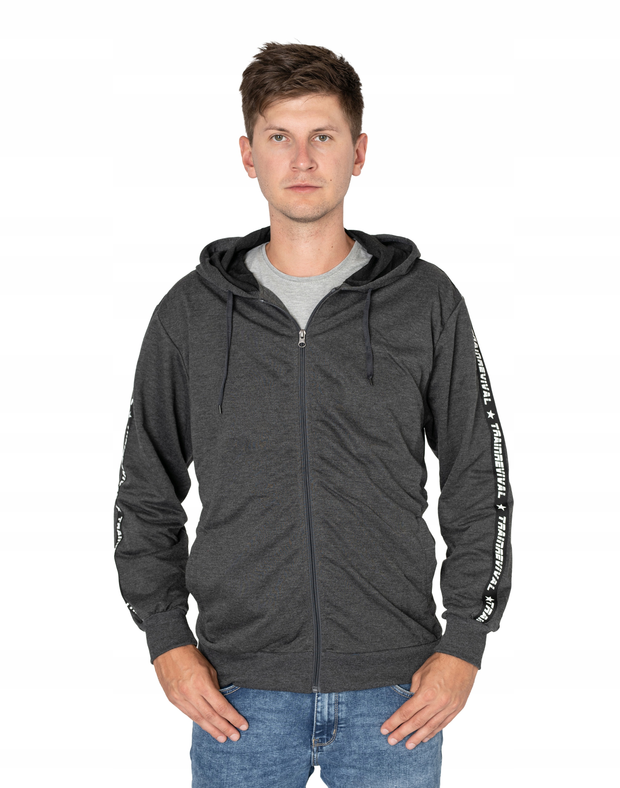 

Bluza Męska Rozpinana z Kapturem Sport 2717-01 XXL