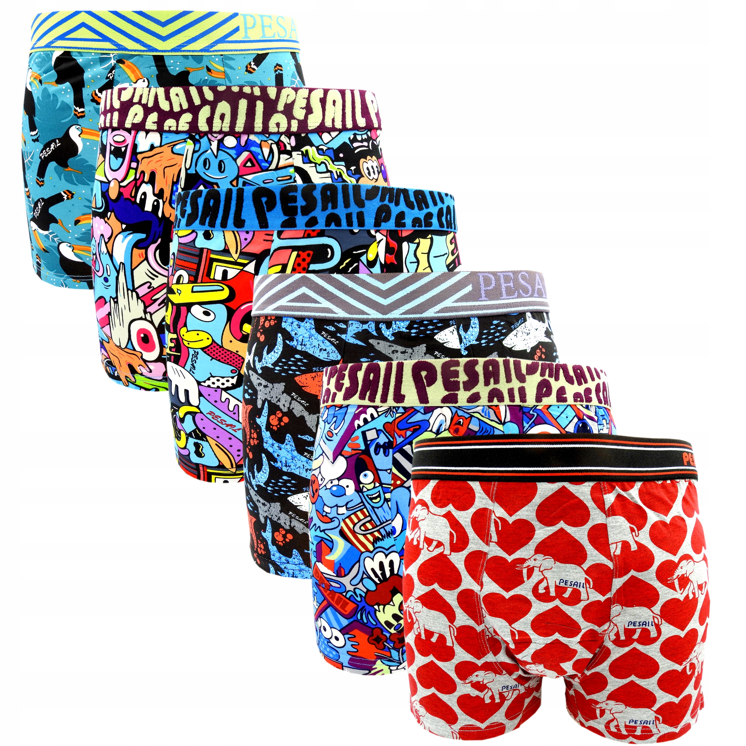 

Bokserki Męskie Majtki Bawełniane 6PAK MPC857090