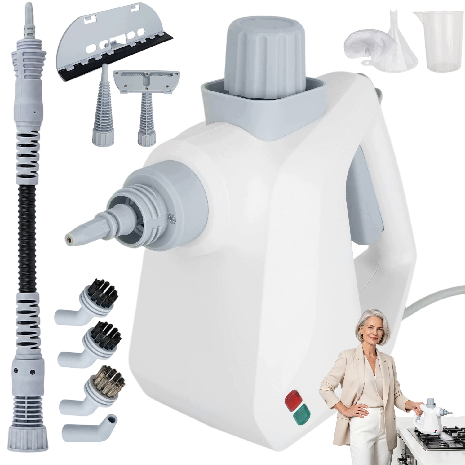 Parní Čistič Mop Parní Čistič 1050 W 350 ML Na Čalounění Oken Domů A Podlah