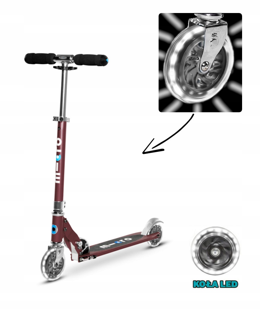 Hulajnoga Micro Sprite Led Autumn Red