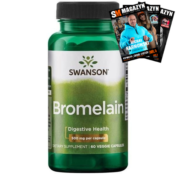 

Swanson Bromelina 500 Mg 60kaps Trawienie Enzymy