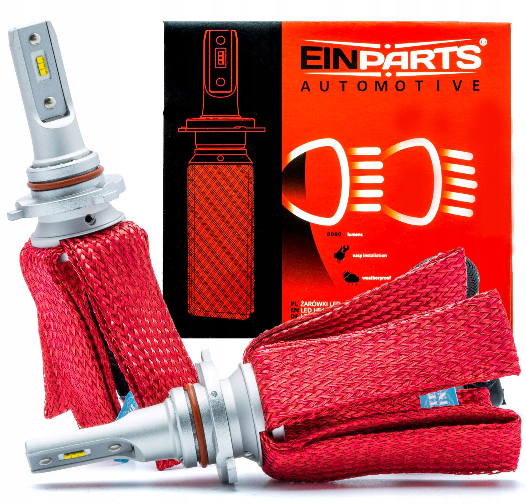 Led Žiarovky HB3 9005 Einparts Octopus 4300K Canbus